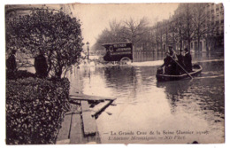 Delcampe - 5593 - Paris ( 8e ) - Crue De La Seine ( Janvier 1910 ) - Avenue Montaigne - N.D. Phot. N°117 - - Paris (08)