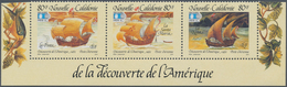 Thematik: Schiffe / Ships: 1992, NEW CALEDONIA: 500 Years Of Discovery Of America Complete Se-tenant - Bateaux