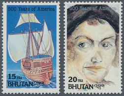 Thematik: Seefahrer, Entdecker / Sailors, Discoverers: 1992, BHUTAN: 500 Years Of Discovery Of Ameri - Explorateurs