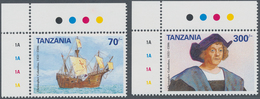 Thematik: Seefahrer, Entdecker / Sailors, Discoverers: 1992, TANZANIA: 500 Years Of Discovery Of Ame - Onderzoekers