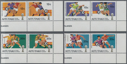 Thematik: Sport-Fußball / Sport-soccer, Football: 1990, AITUTAKI: Football World Championship In Spa - Altri & Non Classificati