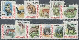 Thematik: Tiere, Fauna / Animals, Fauna: 1976, MOCAMBIQUE: African Animals Definitive Set Of Twelve - Otros & Sin Clasificación