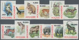 Thematik: Tiere, Fauna / Animals, Fauna: 1976, MOCAMBIQUE: African Animals Definitive Set Of Twelve - Altri & Non Classificati