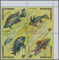 Thematik: Tiere-Fische / Animals-fishes: 1974, BURUNDI: Fishes Complete Set Of 24 Airmail Stamps (si - Poissons