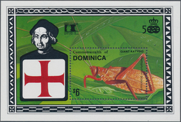 Thematik: Tiere-Insekten / Animals-insects: 1992, DOMINICA: 500 Years Discovery Of America $6 Miniat - Autres & Non Classés