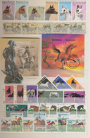 Thematik: Tiere-Pferde / Animals-horses: 1960 - 2000 (ca.), Comprehensive, Mostly Stamped Collection - Paarden