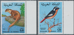 Thematik: Tiere-Vögel / Animals-birds: 1979, MOROCCO: Animals Set Of Two 0.40dh. Otter (‚Lutra Lutra - Andere & Zonder Classificatie