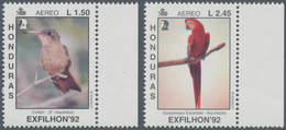 Thematik: Tiere-Vögel / Animals-birds: 1992, HONDURAS: Stamp Exhibition Exfilhon’92 In Tegucigalpa ‚ - Altri & Non Classificati