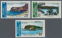 Thematik: Tourismus / Tourism: 1974, COMORES: Sights On Mayotte Island Complete Set Of Three (Moya B - Other & Unclassified