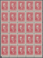 Albanien: 1925, Definitive Issue 'Achmed Zogu' 10q. Carmine With Scarce Perf. 11½ In A Lot With Abou - Albania