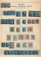 Belgien: 1849/1980. Schaubek Preprinted Album. Up To 1955 Predominantly Used, After 1955-1980 MNH An - Verzamelingen