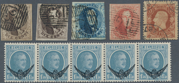 Belgien: 1849/1990 (ca.), Duplicates On 15 Large Stockcards With Some Nice Classic Issues Incl. Impe - Sammlungen