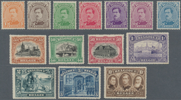 Belgien: 1912/1915, A Splendid Mint Assortment Of Better Issues Incl. 1912 Definitives 1c.-5fr., 191 - Collezioni