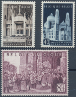 Belgien: 1930/1952, Three Souvenir Sheets MNH: 1930 Antwerp Exhibition (with First Day Cancellation - Collections