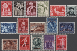 Belgien: 1940/1960, Year Sets Per 5 Mint Never Hinged. Every Year Set Is Separately Sorted On Stockc - Sammlungen