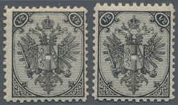 Bosnien Und Herzegowina: 1879/1899, Definitives "Double Eagle", ½kr. Black, Specialised Assortment O - Bosnia Erzegovina