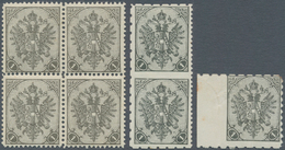 Bosnien Und Herzegowina: 1900, Definitives "Double Eagle", 1h. Black, Specialised Assortment Of 20 S - Bosnia Erzegovina