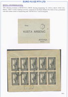 Bosnien Und Herzegowina: 1906/1918, Collection Of 26 Commercial Covers On Written Up Album Pages, In - Bosnië En Herzegovina