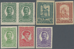 Bosnien Und Herzegowina: 1912/1918, Various Issues, Specialised Assortment Of Apprx. 183 Stamps, Com - Bosnien-Herzegowina