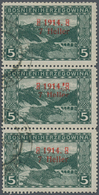 Bosnien Und Herzegowina: 1914/1918, Various Overprint Issues, Specialised Assortment Of Apprx. 49 St - Bosnie-Herzegovine