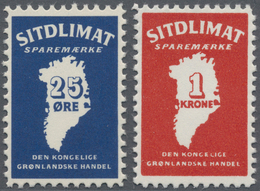 Dänemark - Grönland: 1960 (ca.?), "SITDLIMAT Sparemaerke Den Kongelige Gronlandske Handel" 25öre Blu - Cartas & Documentos