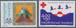 Dänemark - Grönland: 1993, 70 Years RED CROSS And 50 Years SCOUTING In Greenland Set Of Two In A Lar - Briefe U. Dokumente