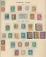 Frankreich: 1849/1980 (ca): Gewachsene Sammlung Im Schaubek Vordruckalbum, Ab Nr 3 Teils Vielfach Ge - Collections