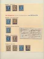 Frankreich: 1852-76, PARIS: Collection Of All Types Of Cancellations Of All The Paris Post Offices 1 - Collections