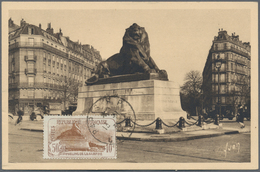 Frankreich: 1901/2005 (ca.) Holding Of Approx. 610 Letters, Cards, Picture-postcards And Postal Stat - Collections