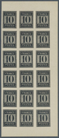 Frankreich: 1903, ESSAY DE L'IMPRIMERIE NATIONALE Imperf. 10c. Black 'FRANCE / POSTES' In Four Block - Collezioni