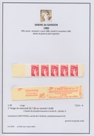 Frankreich: 1977/1981, Definitives "SABINE DE GANDON", Specialised Collection On Written Up Album Pa - Colecciones Completas