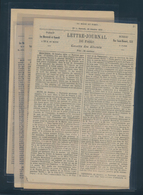 Frankreich - Ballonpost: 1870-71: "LETTRE-JOURNAL DE PARIS - Gazette Des Absents" Near To Complete C - 1960-.... Covers & Documents