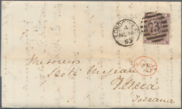 Großbritannien: 1862/1880, Lot Of 20 Lettersheets To Spain Resp. Italy At Rates 2½d. And 6d. (mainly - Otros & Sin Clasificación