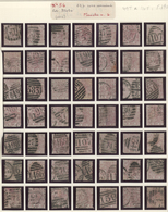 Großbritannien: 1876/1878, 2½d. Rosy-mauve Wm Orbs, Assortment Of 334 Used Stamps: Plate 4 (55), Pla - Sonstige & Ohne Zuordnung