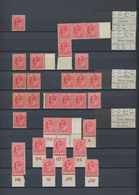Großbritannien: 1902/1924, KEVII+KGV, Specialised Mint Assortment Of Apprx. 350 Stamps On Stockpages - Altri & Non Classificati