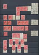 Großbritannien: 1902/1924, KEVII+KGV, Specialised Mint Assortment Of Apprx. 350 Stamps On Stockpages - Sonstige & Ohne Zuordnung