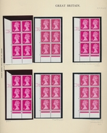 Großbritannien - Machin: 1967/1990 (ca.), PRE-DECIMAL And DECIMAL MACHIN ISSUES, Extraordinary Speci - Machins