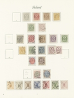 Island: 1873/1930, Used And Mint Collection On Album Pages, From A Nice Selection Of Skilling Values - Autres & Non Classés