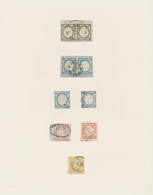 Italien: 1861, Issue For The Neapolitan Province, Petty Used Collection Of Nine Stamps (incl. Two Ho - Verzamelingen