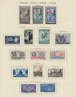 Italien: 1945/1993, Neatly Used Collection In A Schaubek Album, Apparently Excl. A Few Items Complet - Lotti E Collezioni