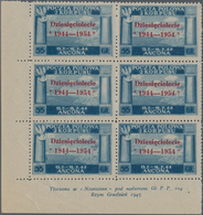 Italien - Besonderheiten: 1954, POLISH GOVERNMENT IN LONDON: Ancona 55gr. Blue With Red Overprint ‚D - Unclassified