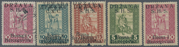 Jugoslawien: 1918, 13 Dec+28 Dec, Overprints On Bosnia, Specialised Assortment Of 24 Stamps, Incl. M - Cartas & Documentos