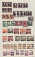 Jugoslawien: 1918/1919, Issues For Croatia, Mint And Used Assortment Of Apprx. 285 Stamps On Album P - Lettres & Documents