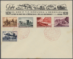 Jugoslawien: 1938/1941, Assortment Of Apprx. 80 Covers/cards With Attractive Frankings And Special E - Lettres & Documents