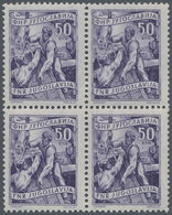 Jugoslawien: 1943/1956, Specialised Assortment On Retail Cards, Comprising Definitives And Commemora - Covers & Documents