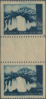 Kroatien: 1941/1942, Definitives "Pictorials", 0.50k. Blackish Blue "Jajce Waterfall", Specialised A - Croacia