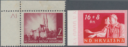 Kroatien: 1941/1943, Specialised Assortment On Retails Cards, Comprising Apprx. 38 Stamps And Two So - Kroatien