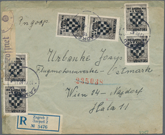 Kroatien: 1941/1944, Collection Of Apprx. 60 Commercial Covers Showing A Nice Range Of Interesting F - Croazia