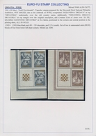 Kroatien: 1941/1945, Specialised U/m Collection On Written Up Album Pages, Comprising Overprint Sets - Croazia