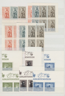 Liechtenstein: 1941/1960, Postfrische Partie Von Nur Mittleren Und Besseren Ausgaben In Kompletten S - Collections